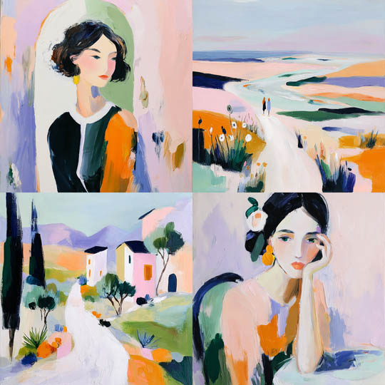 Soft Impressionist Pastels