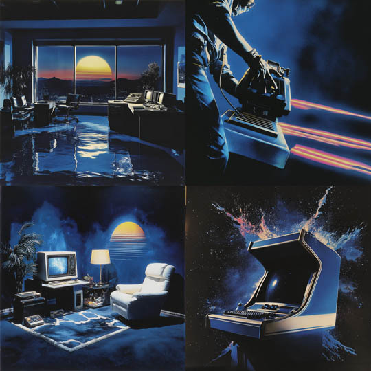 Retro Neon Dreamscapes