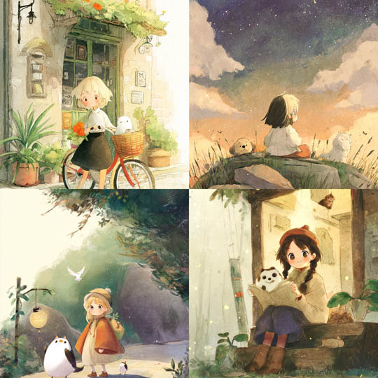 Whimsical Watercolor Figuration