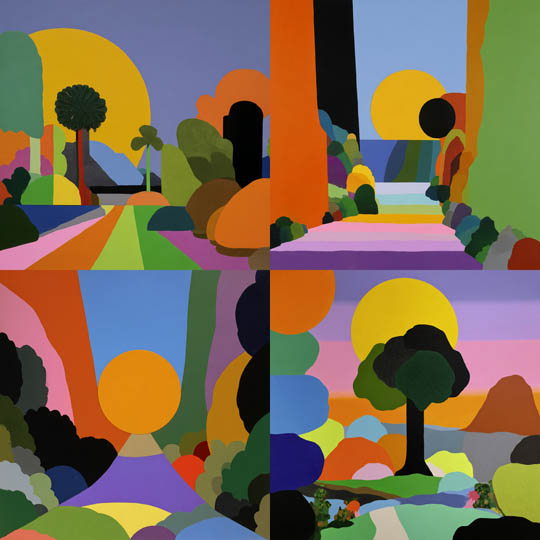 Bold Geometric Landscapes