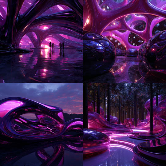Neon Organic Architecture