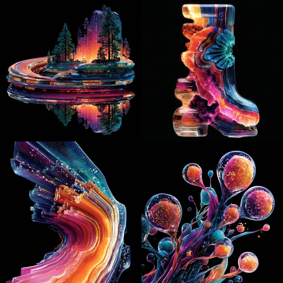 Neon Cosmic Currents