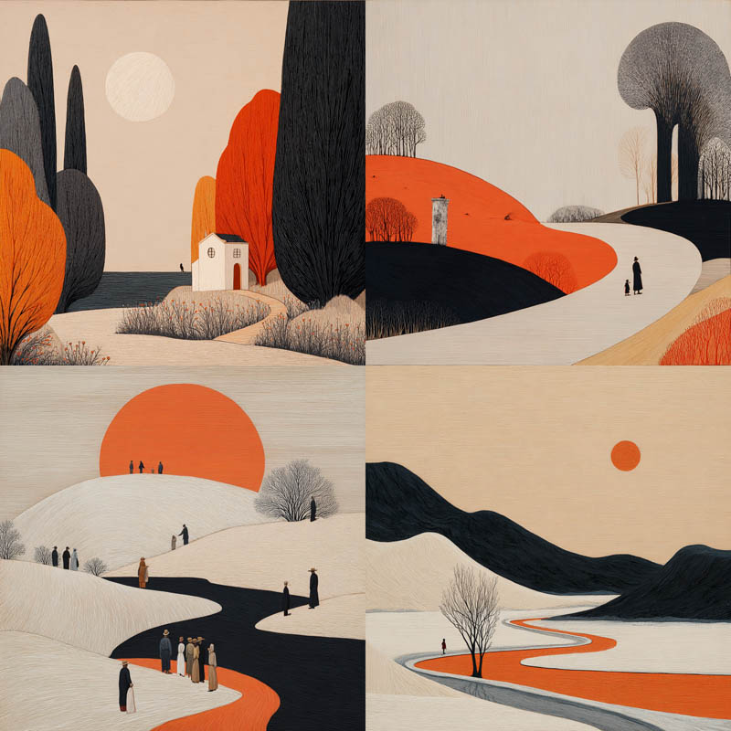 Minimalist Abstract Landscape