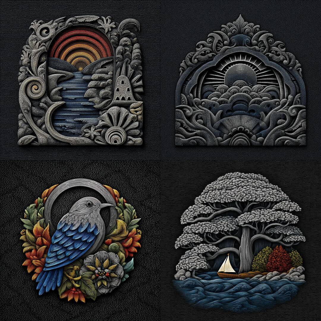 Carved Relief Landscapes