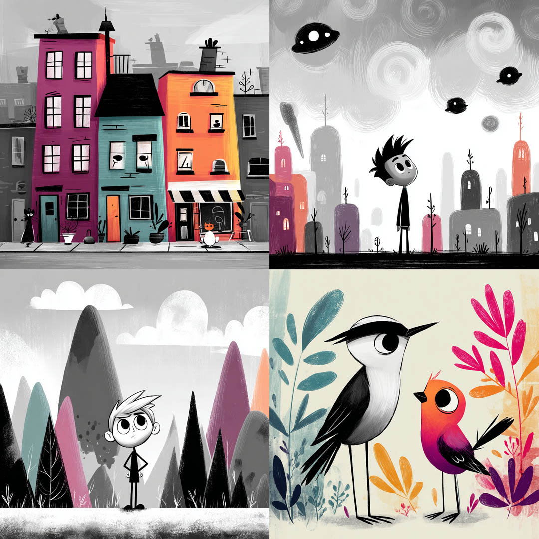 Whimsical Urban Storybook