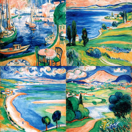 Fauvist-Inspired Colorful Landscapes
