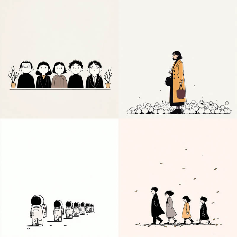 Minimalist Line Narrative