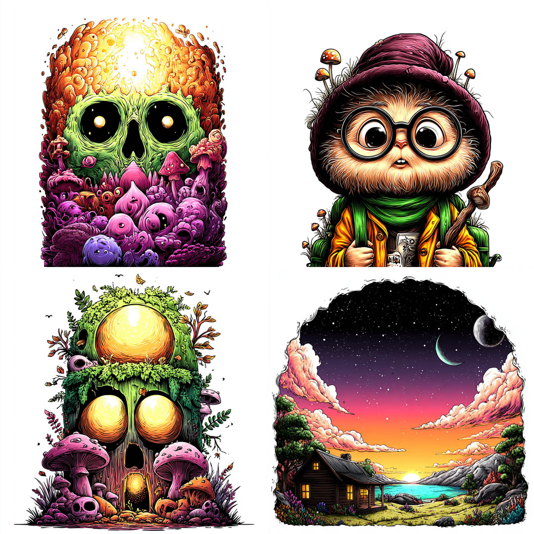 Psychedelic Fungal Realms