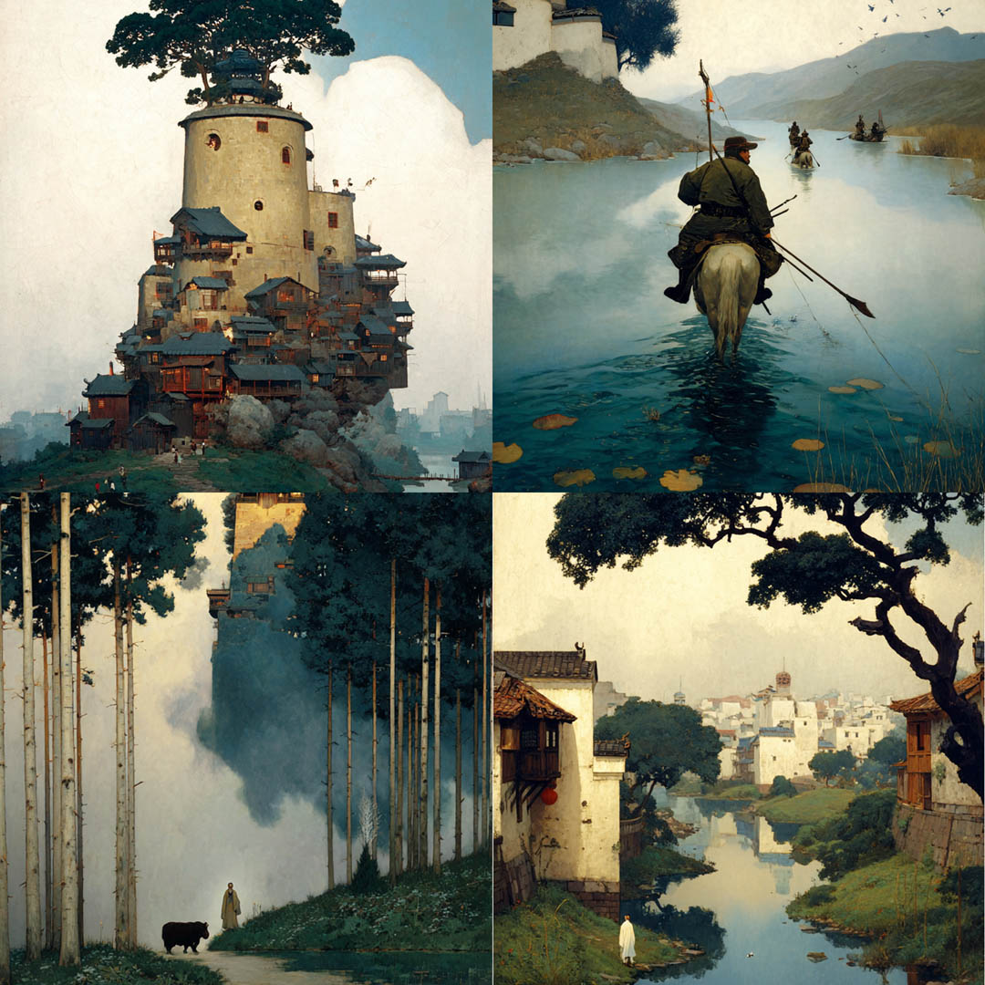 Idyllic East Asian Fantasy