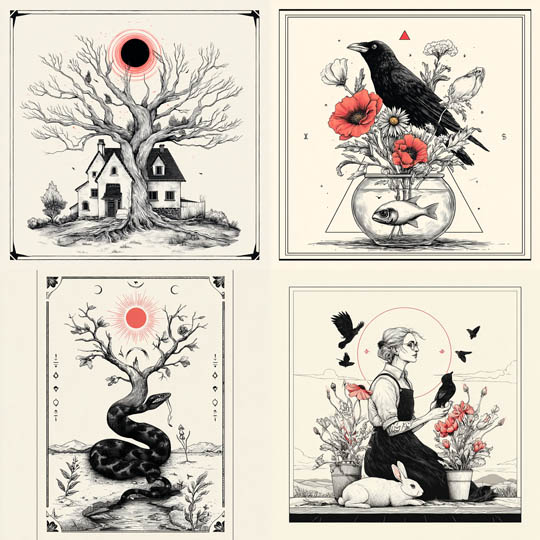 Modern Occult Line Art