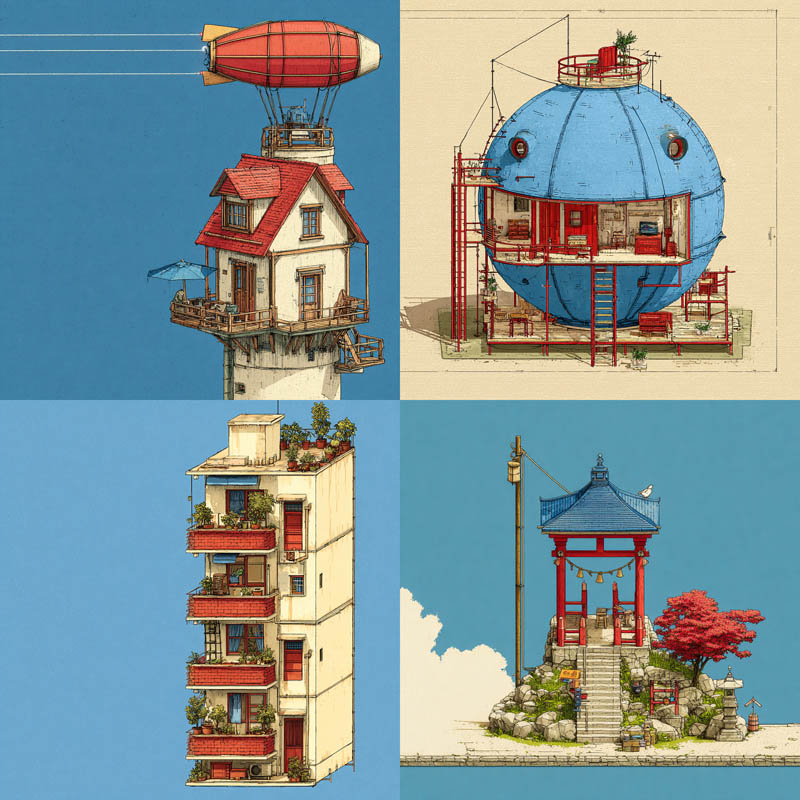 Architectural Linework Diagrams