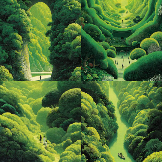 Verdant Fantasy Landscapes