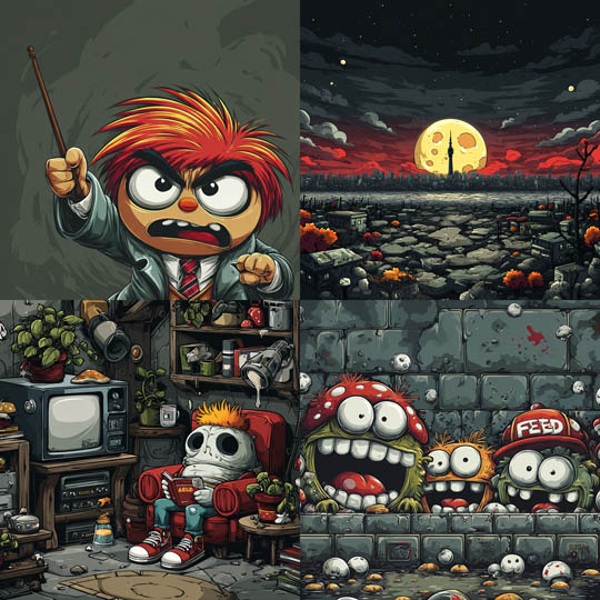 Edgy Graphic Cartoon