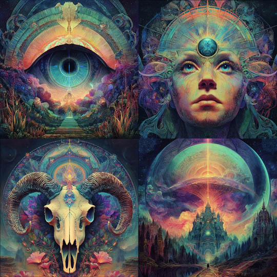 Psychedelic Cosmic Visionary Art