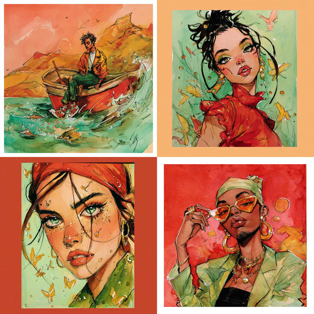 Expressive Watercolor Portraiture