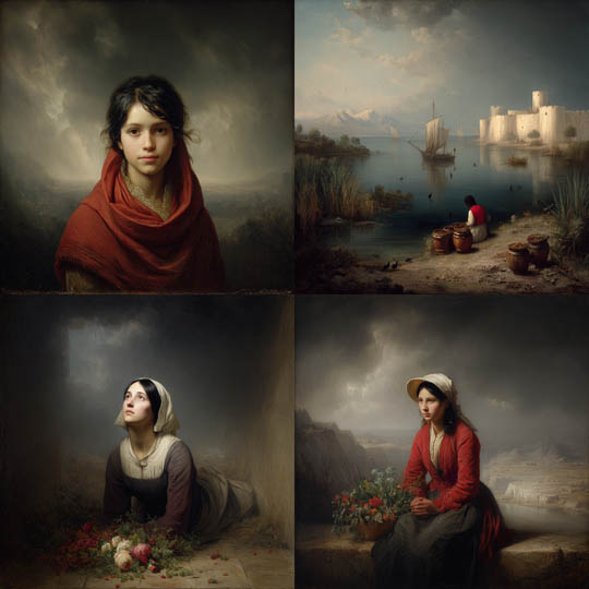 Romantic Academic Paintings