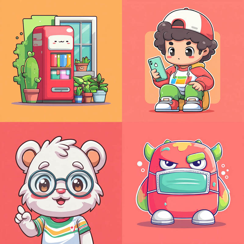 Playful Kawaii Illustrations