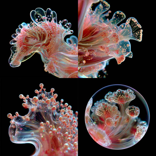 Bioluminescent Glass Organics