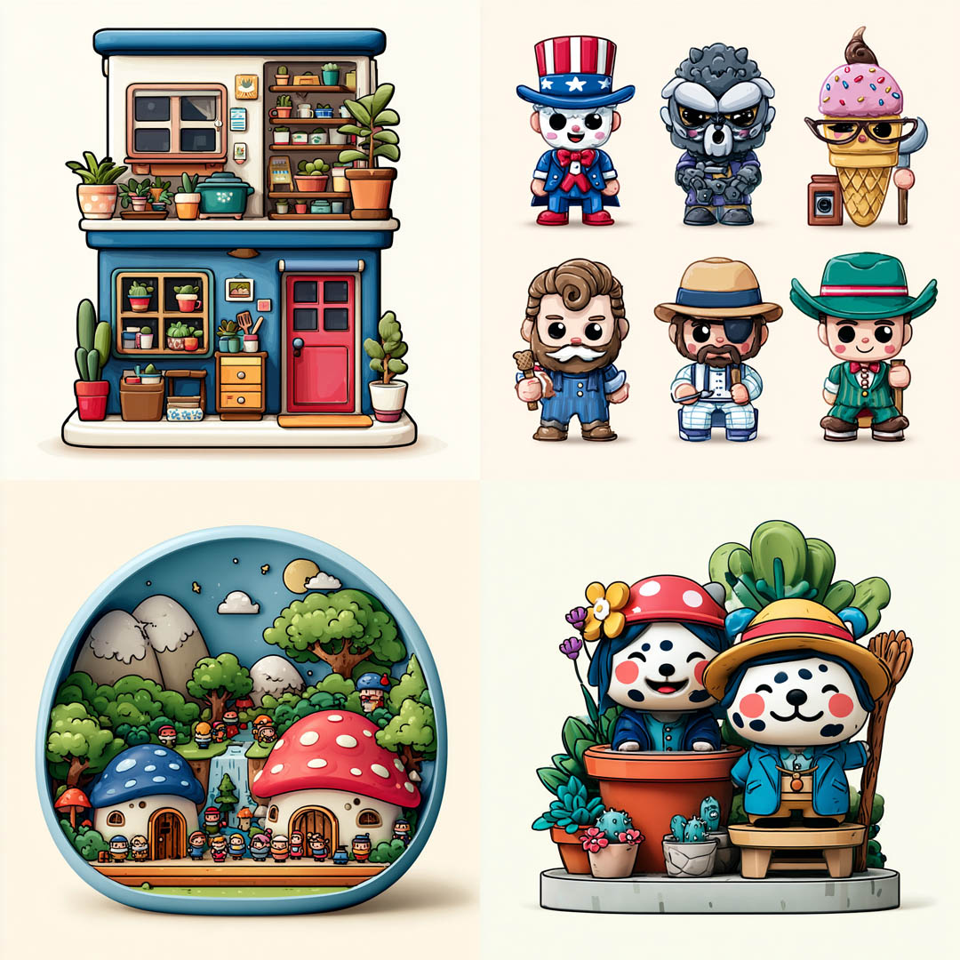 Chibi Plant Shop Diorama