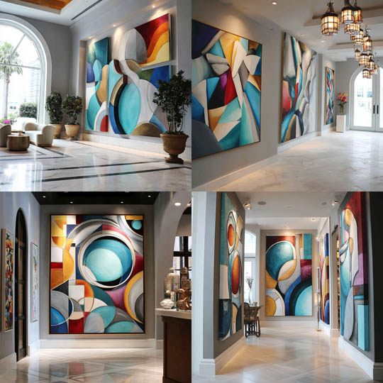 Monumental Abstract Murals