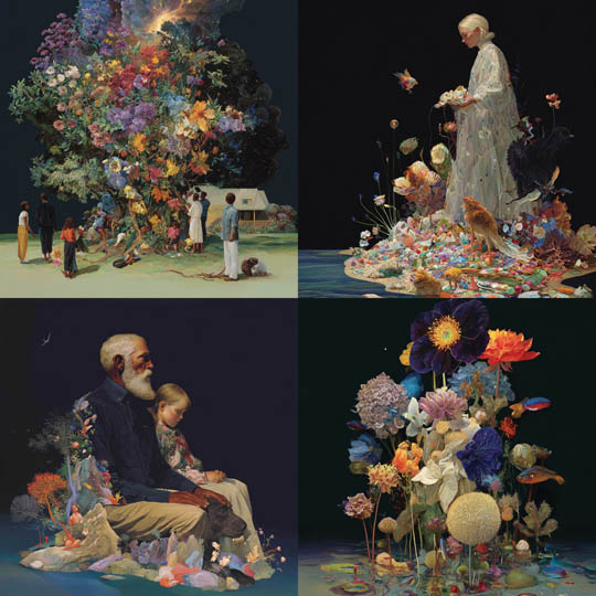 Surreal Botanical Collage