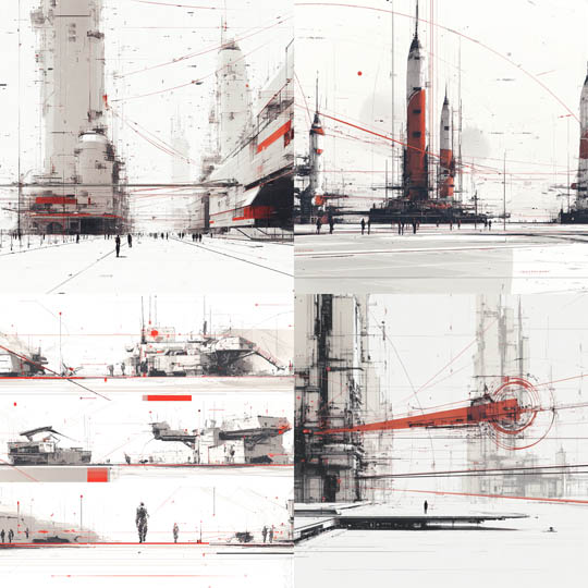 Futuristic Technical Drafts