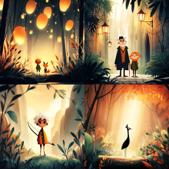 Golden Storybook Forest