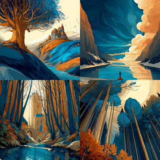 Fantasy Landscape Illustration