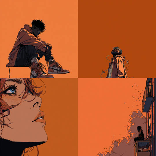 Minimalist Urban Line Art