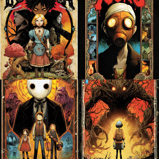 Graphic Horror Illustration