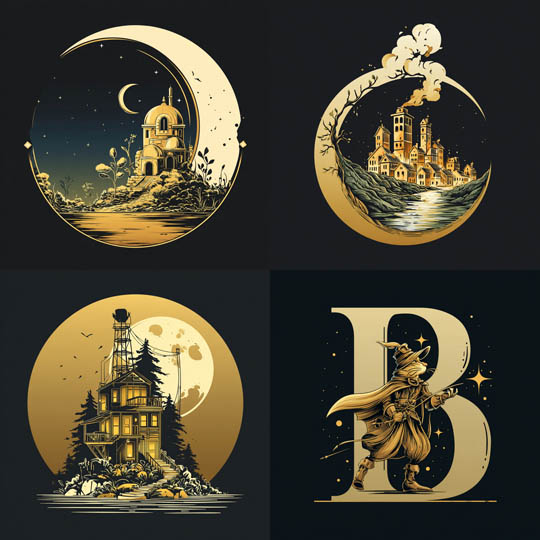 Moonlit Golden Fantasy