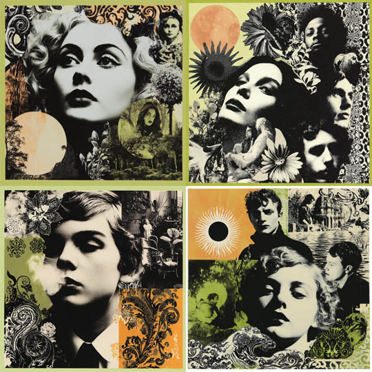 Vintage Collage Noir