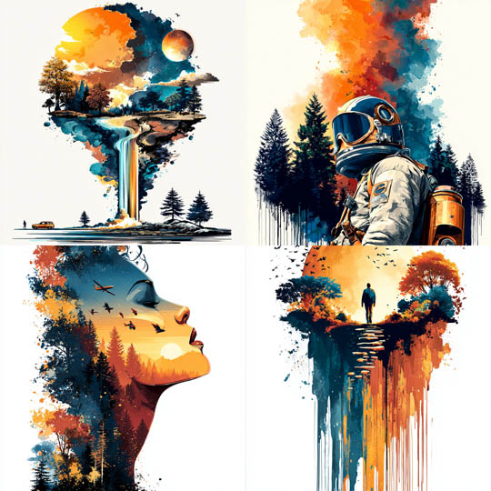 Double Exposure Surrealism