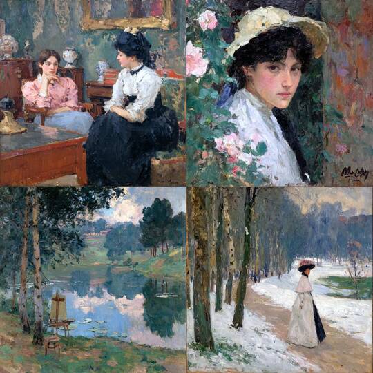 Impressionist Garden Elegance