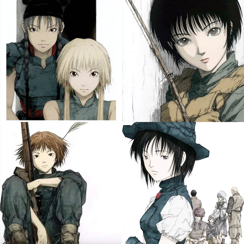 Muted Manga Illustration