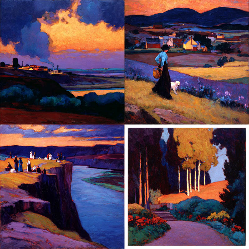 Tonal Impressionistic Landscapes