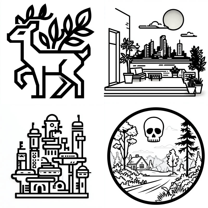 Bold Monoline Iconography