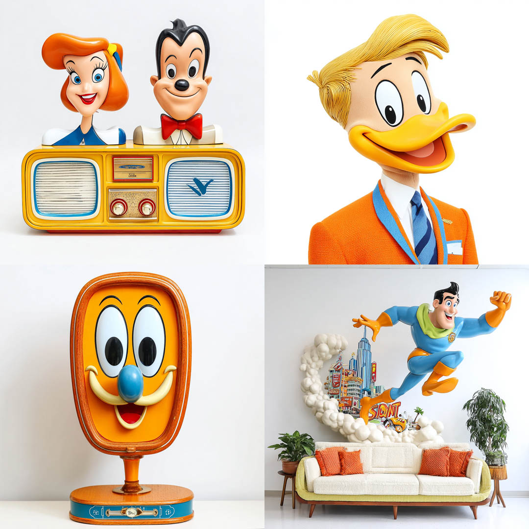 Retro Toon Figures