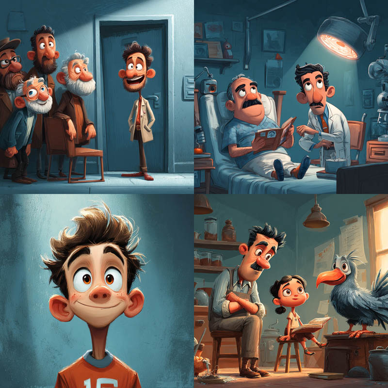 Stylized Storybook Illustration