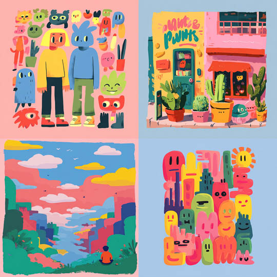 Playful Pop Characters