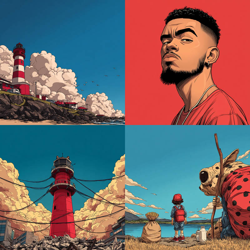 Graphic Comic Line Art