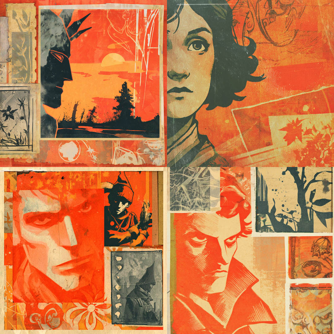 Retro Collage Noir