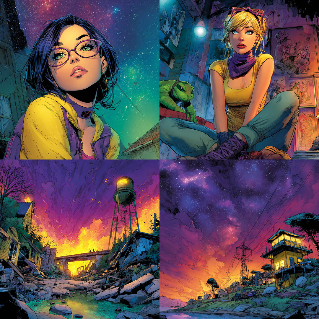 Neon Comic Realism