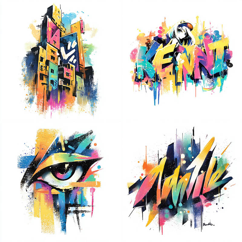 Vibrant Graffiti Typography