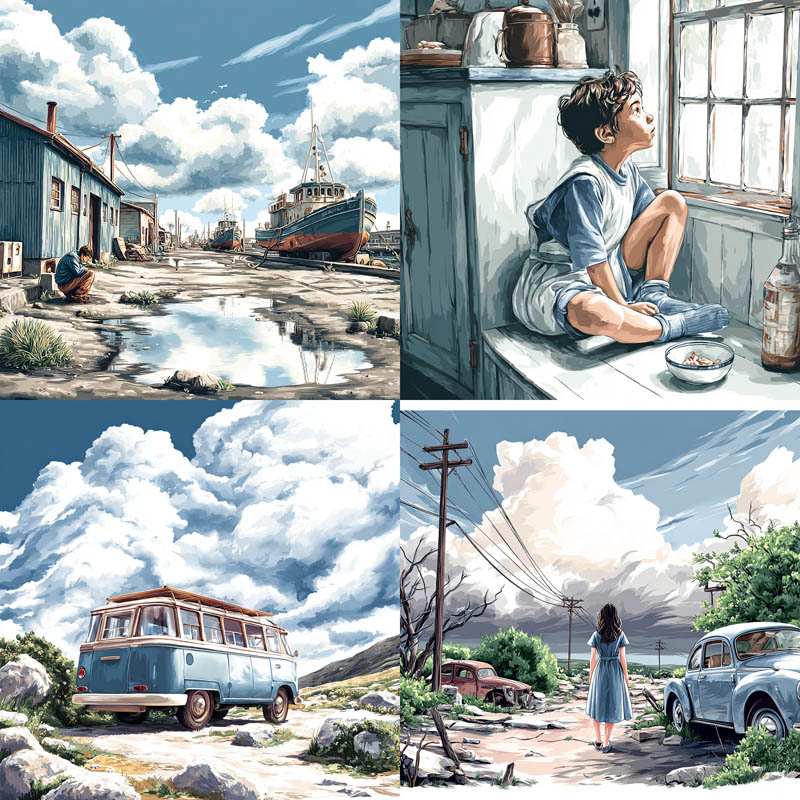 Nostalgic Cinematic Paintings