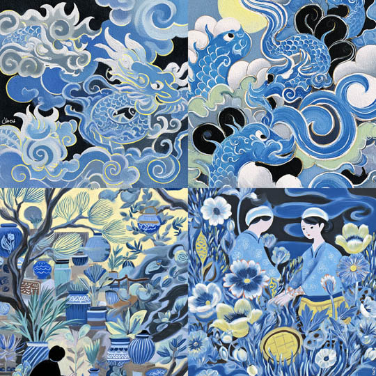 Blue Porcelain Folk