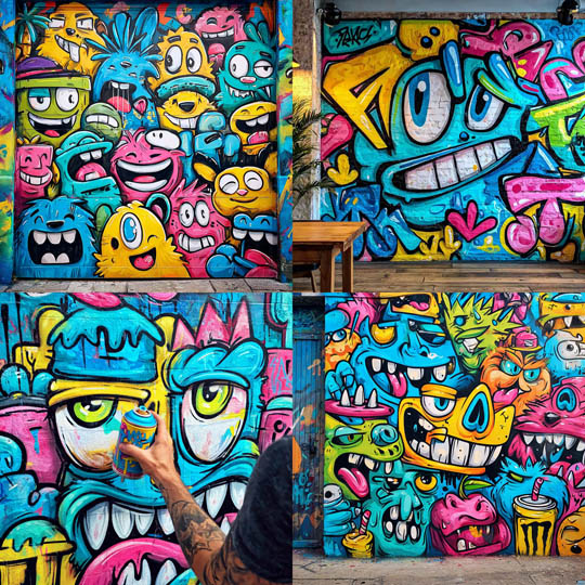 Urban Graffiti Pop Characters