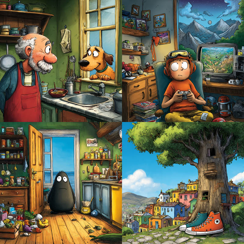 Narrative Cartoon Scenes