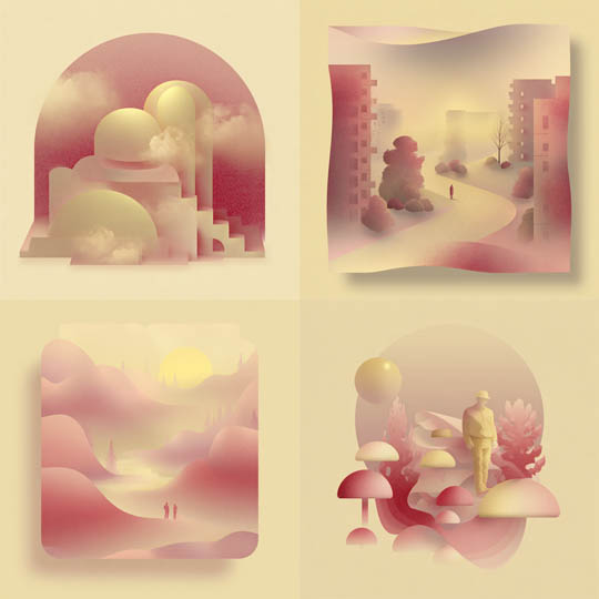 Dreamy Gradient Minimalism