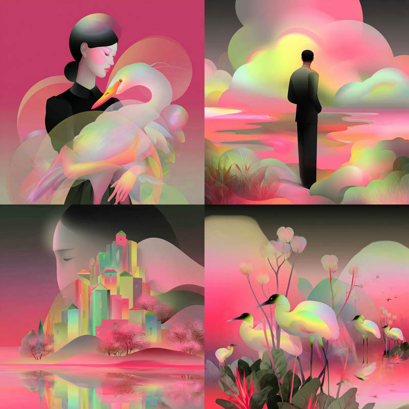 Iridescent Gradient Dreamscape